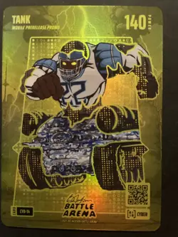 TANK Derrick Henry Bo Jackson Battle Arena NSCC 2025 CYBER PROMO CARD #CYB-14 - Image 1