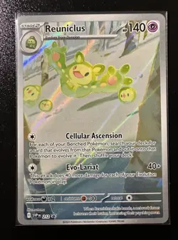 Pokemon Reuniclus SVP 212 Black Star Promo Holo Illustration Rare Art Card - Image 1