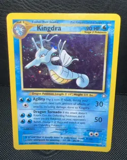 Pokemon TCG Kingdra Neo Genesis 8/111 Rare Holo Unlimited Card 135 English - Image 1