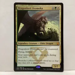 MTG Dragonlord Dromoka Magic: The Gathering Dragons of Tarkir Mythic #217 - Image 1