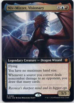 Niv-Mizzet, Visionary (Extended Art) [Foundations] (FDN) [MTG] Magic 482 - Image 1
