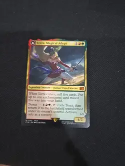 x1 Terra, Magical Adept Terra's Esper Mythic MTG Final Fantasy In Hand FF4 - Image 1