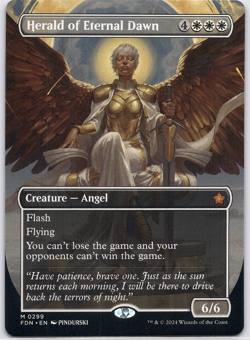 Herald of Eternal Dawn (Borderless) [Foundations] (FDN) [MTG] Magic 299 - Image 1