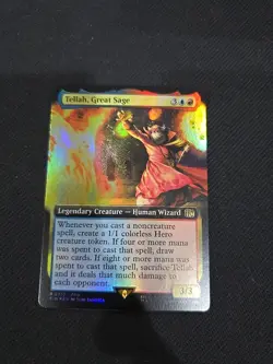R 0510 Tellah, Great Sage FFIV EXTENDED FOIL ART Rare Final Fantasy MTG Card - Image 1