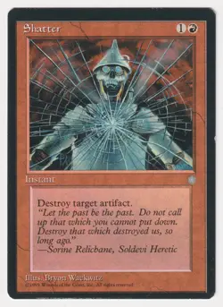 Miscut Signed Shatter Proof MP Ice Age Artist Bryon Wackwitz MTG Magic AP 47/50! - Image 1