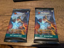MTG Universes Beyond LOTR Set Booster Pack x2 - Image 1