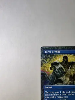 MTG Dominaria Remastered Force of Will Borderless NM Condition DMR418 - Image 3