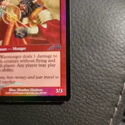 Warmonger FOIL - MTG Magic the Gathering - Media Promos LP-NM - Image 4