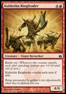 Kuldotha Ringleader -Foil Light Play MTG Mirrodin Besieged - Image 1