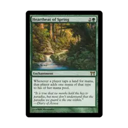 WOTC MtG Champions of Kamigawa Heartbeat of Spring (R) VG - Image 1