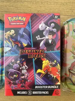 Pokemon TCG Destined Rivals Booster Bundle Sealed New & 2 Tins All Sealed New - Image 2