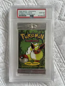 Pokemon Jungle Pack Flareon Long Pack 1999 WOTC Pokemon Jungle Booster - Image 1