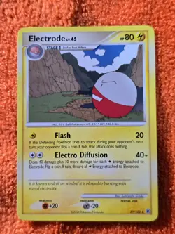 2008 Pokemon Diamond and Pearl Stormfront #37 Electrode, UC, NF/H, cd5 - Image 1