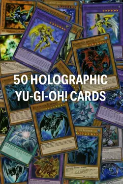 50 Holographic Foil YuGiOh Cards Lot All Rares Random Collection Free Shipping - Image 1