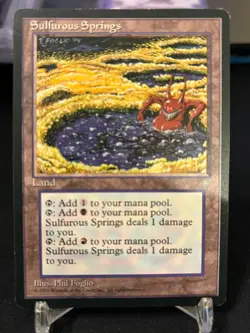 Magic the gathering MTG Sulfurous Springs Ice Age Never Played - Image 1