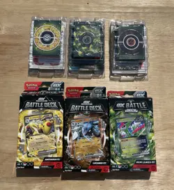 POKEMON TCG Ex Battle Deck Lot Of 3 Ampharos Ex Lucario Ex Iron Leaves Ex - Image 3