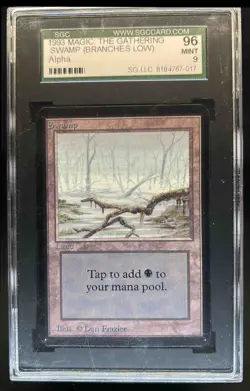 1993 Magic: The Gathering Alpha Swamp #NNO SGC 9 96 - Image 1
