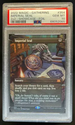 2022 Magic The Gathering 2x2 Imperial Seal Showcase Foil #354 PSA 10 - Image 1
