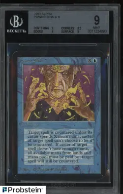 1993 Magic The Gathering MTG Alpha Power Sink C B BGS 9 MINT - Image 1