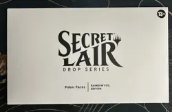 Magic The Gathering Poker Faces Secret Lair Rainbow Foil Sealed - Image 1