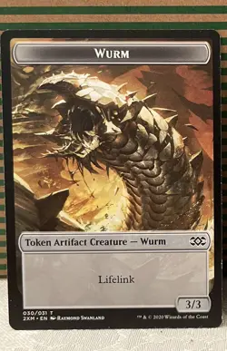 Wurm Token Lifelink Double Masters 2XM LP MTG - Image 1
