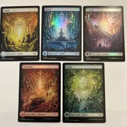 FOIL Full Art Basic Lands Complete Set Duskmourn DSK MTG Mint Unplayed Mumford - Image 1
