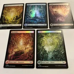 FOIL Full Art Basic Lands Complete Set Duskmourn DSK MTG Mint Unplayed Mumford - Image 2