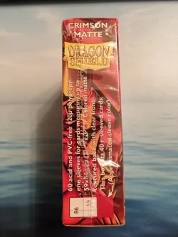 New Factory Sealed Dragon Shield Crimson Matte 60 Japanese Size Card Sleeves - Image 4