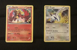 Pokemon Card Lugia XY156 And Ho Oh XY153 Promo XY Holo Rare - Image 1