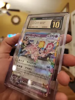 CGC 10 Pristine Espeon ex 063/187 RR Terastal Festival ex sv8a Pokemon Card - Image 2