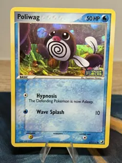 Poliwag 67/115 Reverse Holo Pokemon Card Stamped EX Unseen Forces Pokemon TCG MP - Image 1