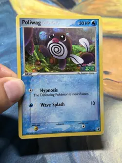 Poliwag 67/115 Reverse Holo Pokemon Card Stamped EX Unseen Forces Pokemon TCG MP - Image 3