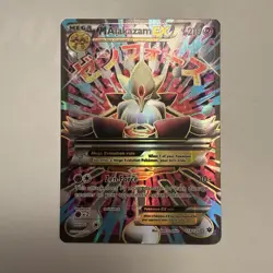 Mega M Alakazam EX Full Art Holo 118/124 XY Fates Collide Pokemon Card - Image 1