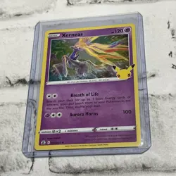 Pokemon Celebrations Xerneas Holo #012 2021 TCG Card Basic 012/025 - Image 1