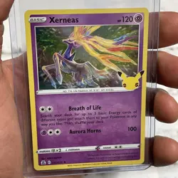 Pokemon Celebrations Xerneas Holo #012 2021 TCG Card Basic 012/025 - Image 2