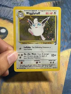 Wigglytuff 19/130 Holo Rare 2000 Pokemon Base Set 2 Vintage Card HP - Image 3