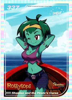 Shantae and the Pirate's Curse #337 Limited Run Games Silver Trading Card New - Image 1