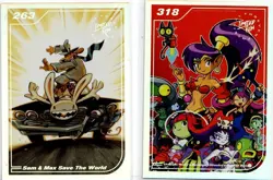 Sam & Max & Shantae Risky's #251 #318 Limited Run Trading Card Silver New Mint - Image 1