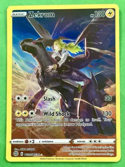 Zekrom 2022 Pokemon Sword & Shield Brilliant Stars FULL ART HOLO TG05/TG30 - Image 1