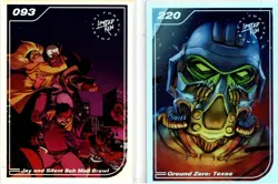 Ground Zero & Jay and Silent Bob #093 #220 Limited Run Silver Trading Card New - Image 1