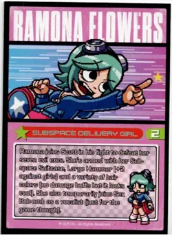 Scott Pilgrim vs The World #208 Limited Run Games Silver Trading Card New Mint - Image 2