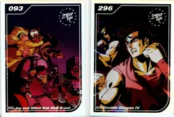 Double Dragon & Jay and Silent Bob #093 #296 Limited Run Silver Trading Card New - Image 1