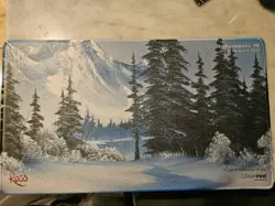 Ultra Pro MTG Playmat Gen Con 2025 Bob Ross Ltd Edition Glitter Foil Snow Magic - Image 2