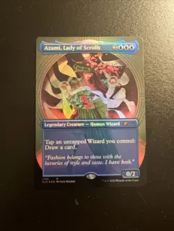 MTG Secret Lair #1106 Azami, Lady of Scrolls Borderless Foil NM - Image 2