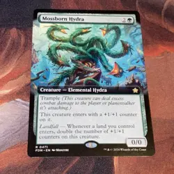 Mossborn Hydra X1 Mtg Foundations Nm Extended Art - Image 1