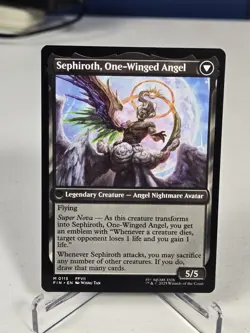 2025 Magic MTG Final Fantasy Sephiroth Fabled SOLDIER One-Winged Angel #0115 - Image 2