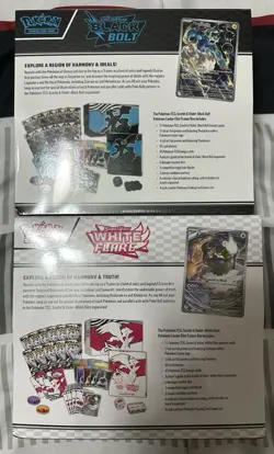 Pokemon Center TCG Black Bolt and White Flare ETBs (Factory Sealed) (In-Hand) - Image 2