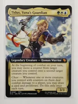 MTG Commander Final Fantasy Tidus, Yuna's Guardian (Extended Art) Non-foil M 187 - Image 1