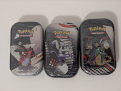 Pokemon TCG Black Bolt & White Flare Mini Tin x3 New/Sealed In Hand - Image 1
