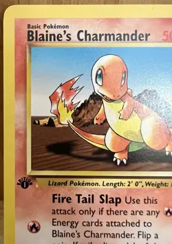 Blaine’s Charmander Pokemon TCG Gym Challenge Set 1st Edition 60/132 LP - Image 5